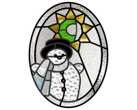 Alphabet snowman star "C" (image for) Alphabet snowman star "C"