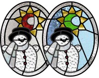 Alphabet snowman star "C" a and b (image for) Alphabet snowman star "C" a and b