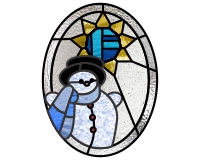 (image for) Alphabet snowman star "F"