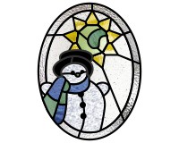 (image for) Alphabet snowman star "G" var -1