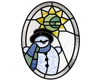 (image for) Alphabet snowman star "G"