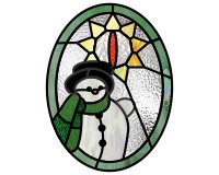 (image for) Alphabet snowman star "O"