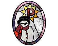 (image for) Alphabet snowman star "P"