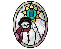 (image for) Alphabet snowman star "Q"