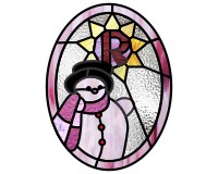 (image for) Alphabet snowman star "R"