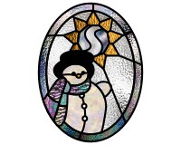 (image for) Alphabet snowman star "S"