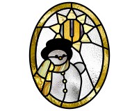 (image for) Alphabet snowman star "U"