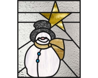 (image for) Snowman christmas star sq (square)