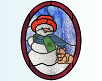 (image for) Snowman and kitty 1