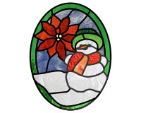 (image for) Snowman pointsettia variation 2