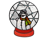 (image for) snowman snowglobe 1