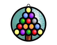 (image for) Easy jewelled christmas tree (ornament)