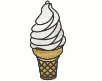 (image for) Soft serve suncatcher (Ice Cream)