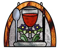 (image for) Spoon wine flowers paintbrush