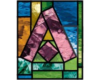 Squares abstract alphabet "A" (image for) Squares abstract alphabet "A"