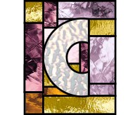 Squares abstract alphabet "C" (image for) Squares abstract alphabet "C"