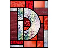 Squares abstract alphabet "D" (image for) Squares abstract alphabet "D"