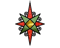 (image for) Stars - christmas 7 ornament suncatcher