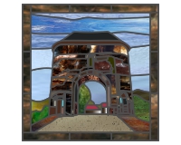 (image for) Stone arch and bridge - square with border