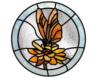 (image for) Sunflower butterfly 2 (round)