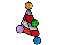 (image for) Super simple christmas tree with ornaments, abstract pattern