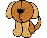 (image for) Super simple doggie stained glass pattern