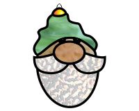 (image for) Super simple elf for the holidays 1a suncatcher - stained glass