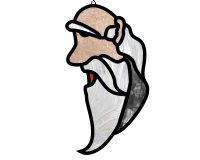 (image for) Super simple father time 1a suncatchers for stained glass