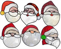 (image for) Super simple santa suncatcher set of 6 patterns