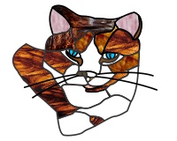 (image for) Tabby cat (suncatcher)