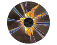(image for) Total eclipse of the sun, Sara's pix, stained glass pattern