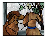 (image for) Two long haired miniature daschunds 1