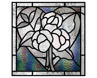 (image for) Valentine 2 2023 (suncatcher pattern for stained glass)