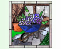 Wheelbarrow flowers 1 (image for) Wheelbarrow flowers 1