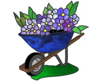 (image for) Wheelbarrow garden suncatcher