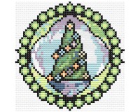 (image for) xst Abstract christmas tree and 4 pointed star 1-fc