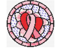 xst breast cancer pattern, hearts, cross stitch pdf (image for) xst breast cancer pattern, hearts, cross stitch pdf