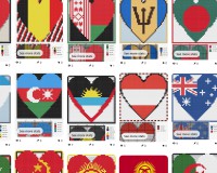 196 country flag, heart, inchie xstitch patterns, pdfs. (image for) 196 country flag, heart, inchie xstitch patterns, pdfs.