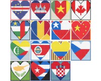 Heart flags, countries that begin with the letter C (image for) Heart flags, countries that begin with the letter C