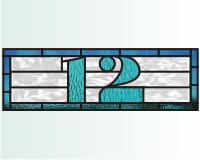 (image for) 12 House number transom b