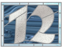 (image for) 12 house number transom script