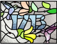 (image for) 1713 house numbers with hummingbirds