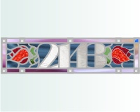 (image for) 2143 house numbers transom