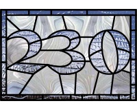 (image for) 230 house transom (custom stained glass pattern)