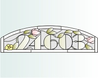 24603 house broadway 1 (font house number transom arch) (image for) 24603 house broadway 1 (font house number transom arch)