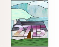 (image for) 2715 transom with house profile 30 h x 24 w