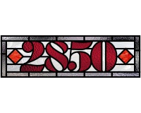 (image for) 2850 transom pattern 1 (house numbers)