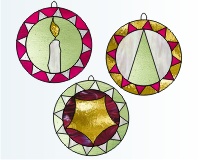 (image for) 3 12-point star ornaments