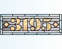 (image for) 3195 house number transom pattern