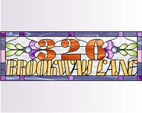 (image for) 326 Brookway Lane house numbers transom